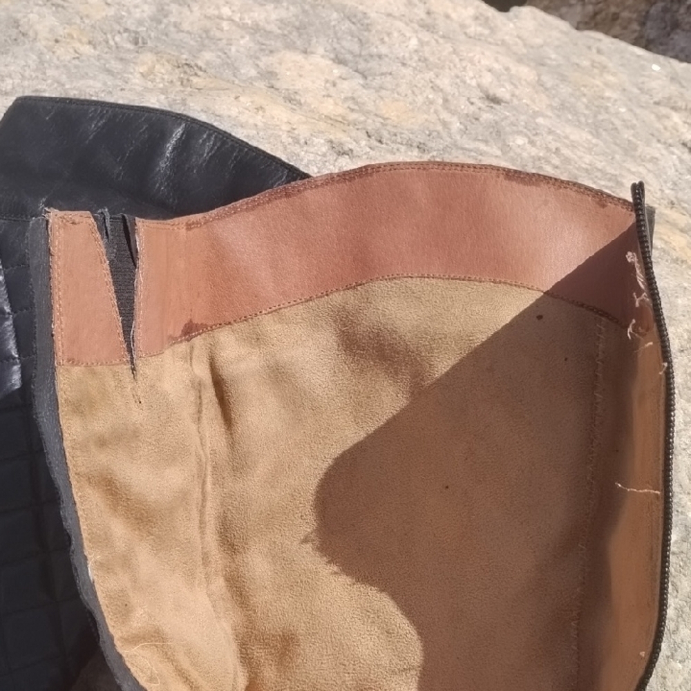 Corso Como Quilted Over the Knee Boots - Dark Blue - Picture 4 of 6